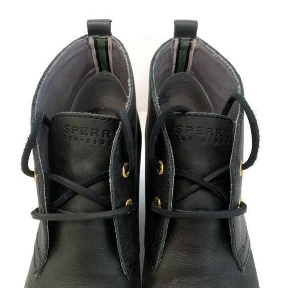 Sold Sperry Women's 7.5 Black Leather Booties - Picture 7 of 7